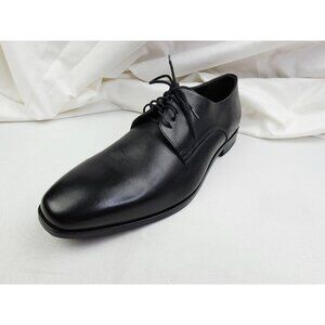 Hugo Boss Mens Size 7 Black Leather Lace Up Oxford Shoes NEW